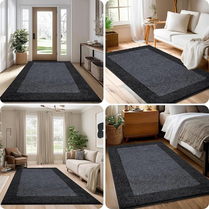 Washable Area Rug 48" x 48", Non Slip Kitchen Rug - Image 5