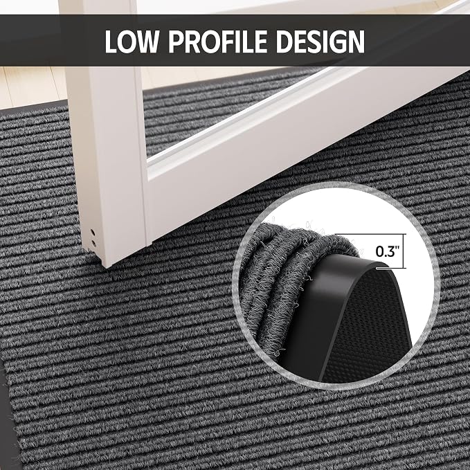 Large Commercial Door Mat, Low Profile Easy Clean Welcome Mat Indoor Outdoor - Image 6