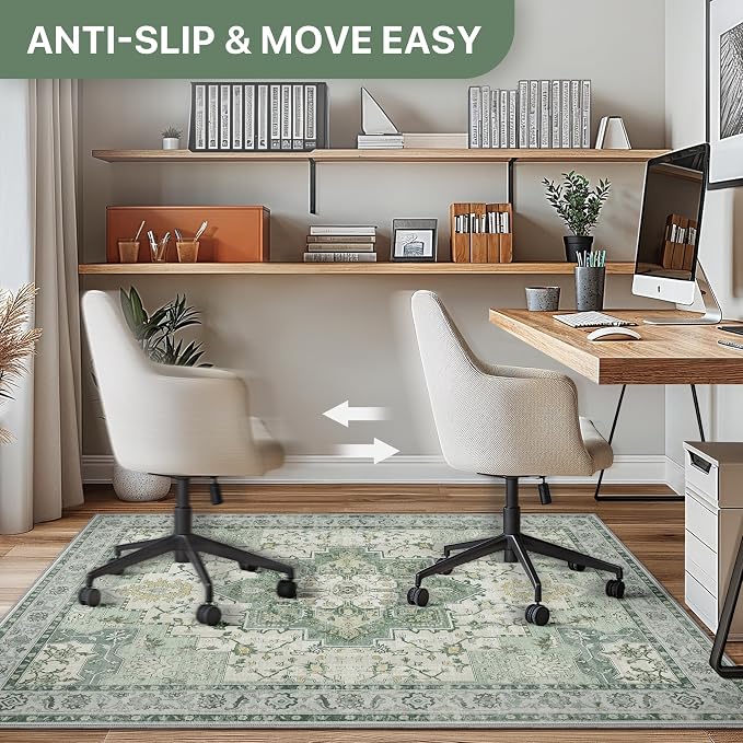 48"x72" Office Chair Mat for Hardwood Tile Floor, Under Desk Carpet Protector - Image 5