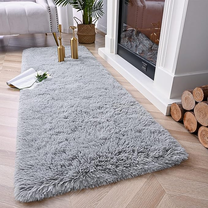 Chicrug Soft Runner Rugs for Bedroom Living Room Plush Fluffy Rug 3x10 Feet - Image 2