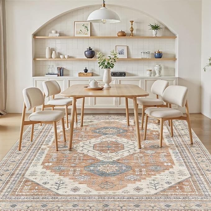 9x12 Washable Area Rug, Large Rugs - Image 8