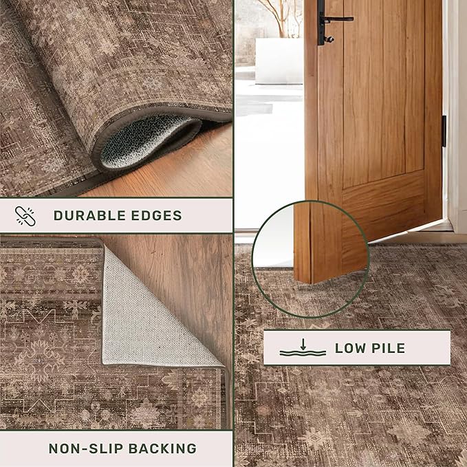 Hazo Haus Brown 9x12 Living Room Rug - Image 5