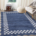 GarveeHome 10x13 Area Rug Large Living Room Scalloped Rug Non Slip Low Pile by GarveeHome