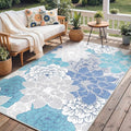 GENIMO Indoor Outdoor Area Rug 8'x10', Machine Washable Rugs by GENIMO