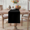 MEANMOY Black Table Runner 72 Inches Long Waterproof Washable Table Runners | by MEANMOY