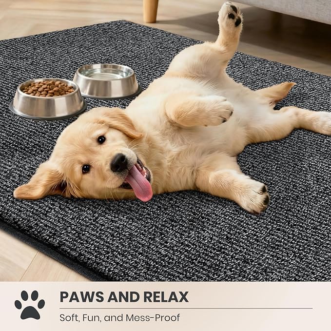 PURRUGS Dirt Trapping Door Mat 24" x 35.5", Non-Slip Machine Washable Entry Rug - Image 3
