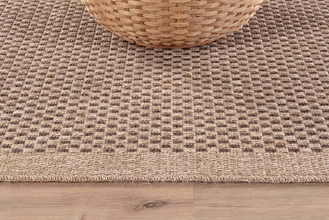 CAMILSON Easy Jute Rug 2x3, Indoor Outdoor Natural Color Fiber Area Rugs - Image 3