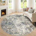 6ft Washable Round Rug by KiginaraArt