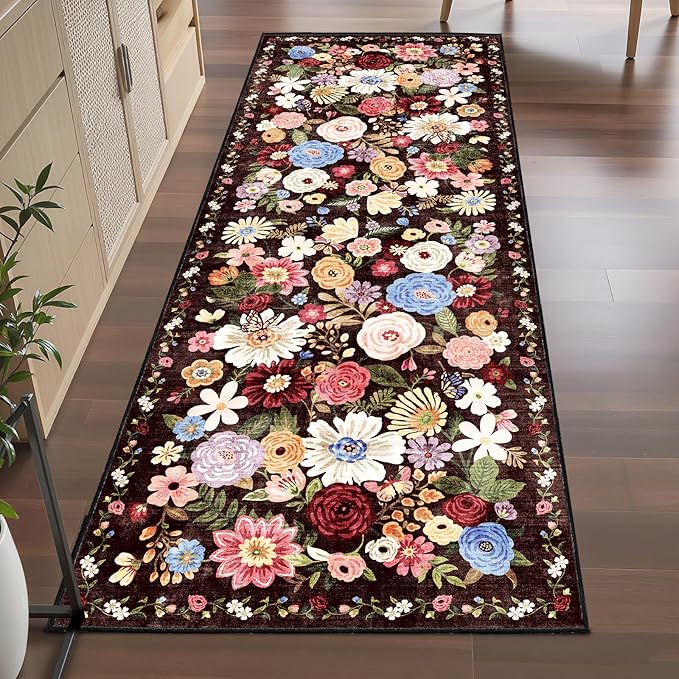 Espresso Kitchen Rug 2x6, Non Slip Washable Runner Rugs - Image 3