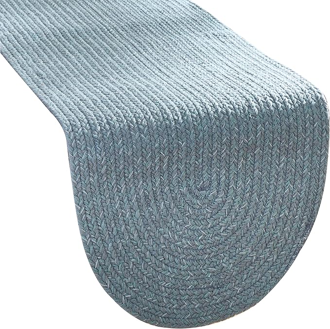 Park Designs Spice Island Table Runner 15" x 36", Braided Blue | Cotton | by ParkDesigns