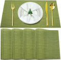 Placemats Set of 4, Vinyl PVC Heat Resistant Washable Placemats Set, Non Slip by BxzanDya-LifeSmartMaker