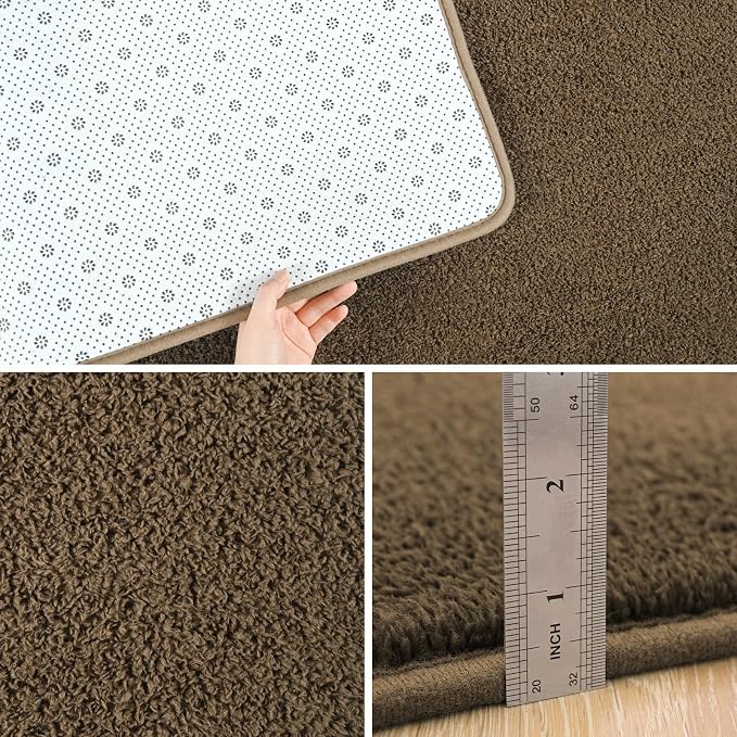 Pettop 5x7 ft Light Brown Area Rugs - Image 4