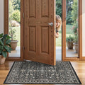 Dark Grey Washable 2x3 Entry Rug, Washable Small Rugs by WelcometoBabovid