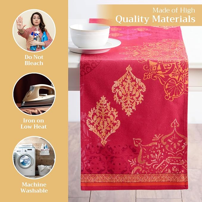 Maison d' Hermine Table Runner 100% Cotton 14.50" x 72" | Table Runners 72 - Image 3