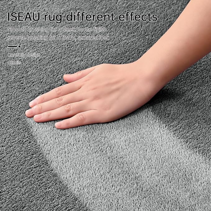 ISEAU 2x4 Runner Rug for Hallway, Soft Memory Foam Carpet - Image 4