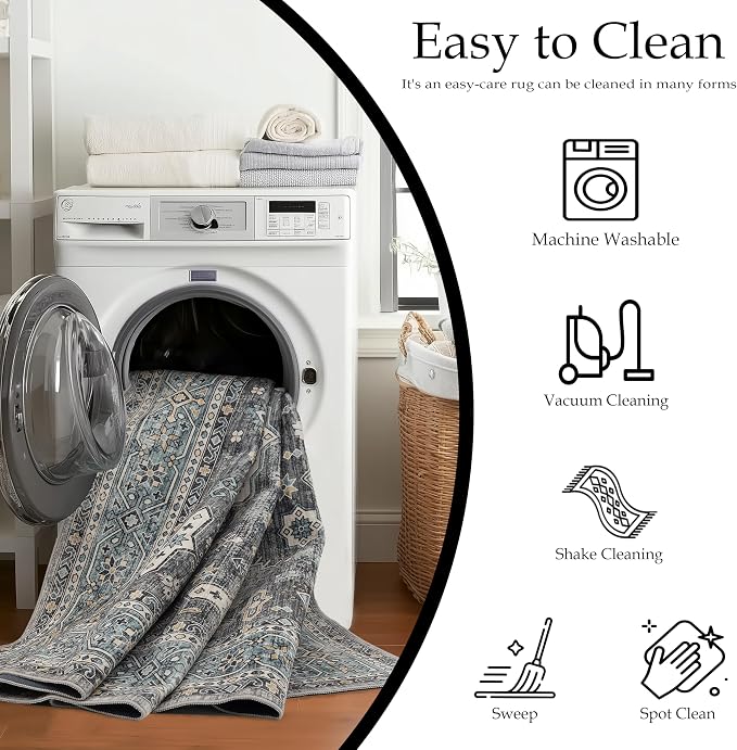 Ruaruarug Washable Area Rug 5x7 - Image 6
