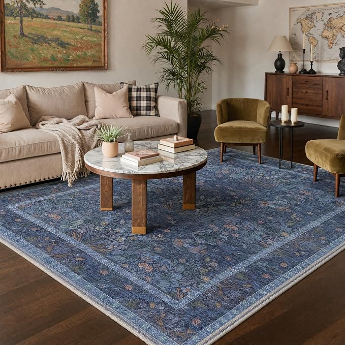 GENIMO 8x10 Area Rug for Living Room Bedroom Dining Room, Machine Washable Non by GENIMO