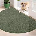 BEQHAUSE Dirt Trapper Door Mat 32" x 48" Half Circle Non-Slip Washable Doormats by BEQHAUSE