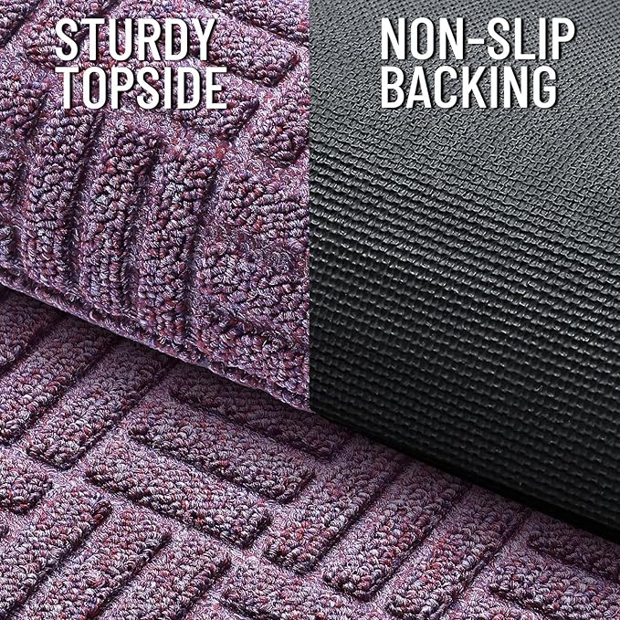 OLANLY Front Door Mat Outside Entrance 71x23, Heavy Duty Sturdy Natural Rubber - Image 3