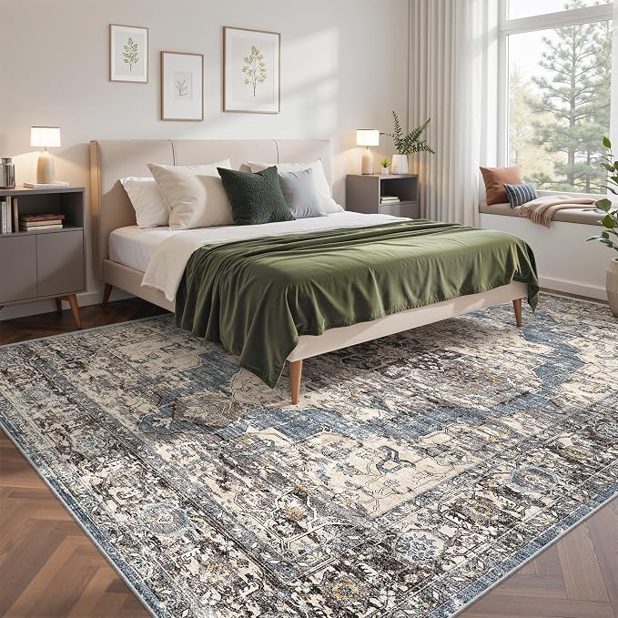 befbee 9x12 Area Rugs for Living Room, Ultra-Thin Washable Rug, Non-Slip - Image 9