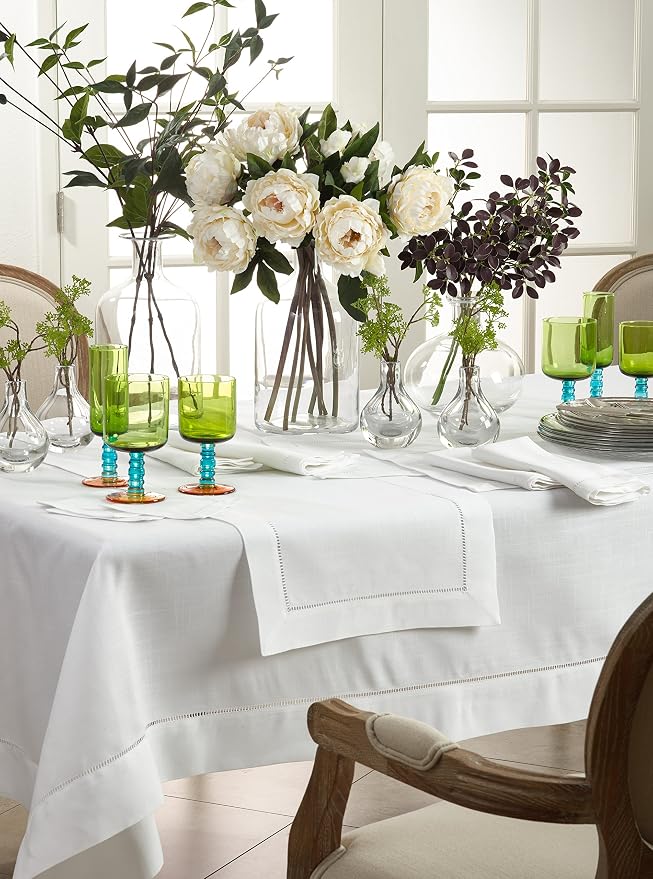 SARO LIFESTYLE Hemstitched Border Table Runner - Image 4