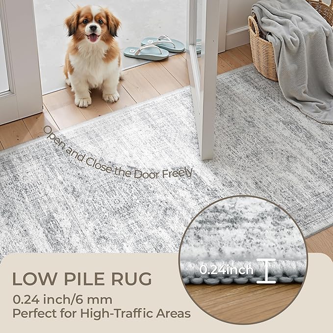 3x16 Washable Runner Rug for Hallway, Non-Slip Long Hallway Runner for Entryway - Image 6