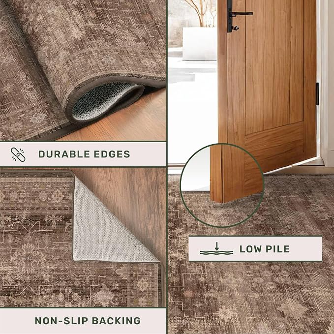 Boho Washable 2x8 Long Rugs for Hallway, Non Skid Front Door Runner Indoor - Image 5
