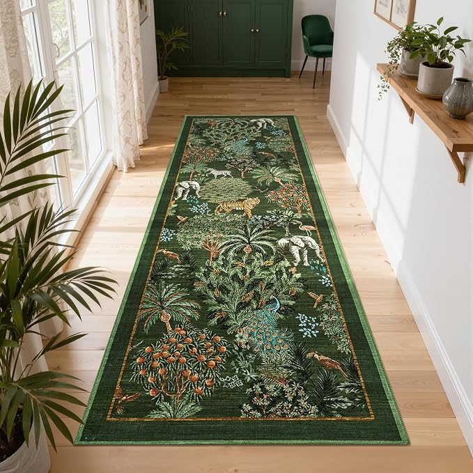 GarveeHome Jungle Rug 2.5x8 Kitchen Runner Rug Non Slip Washable Runners - Image 2