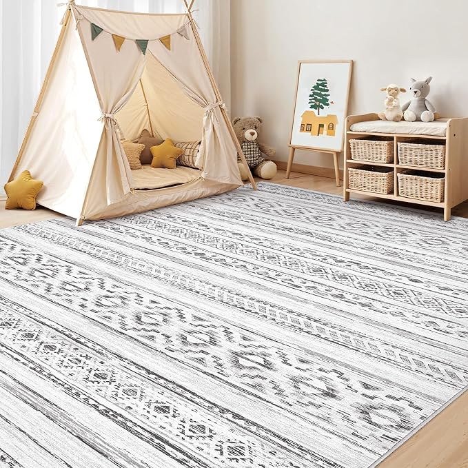 cotiled 6x9 Area Rugs Living Room Rug: Washable Boho Rugs - Image 7