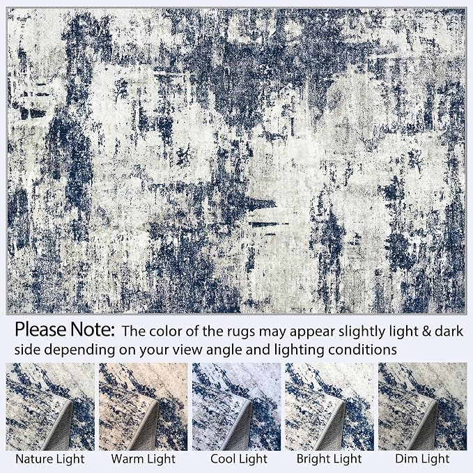 Washable Rug 6x9 Area Rugs: Soft Large Living Room Rug - Image 9