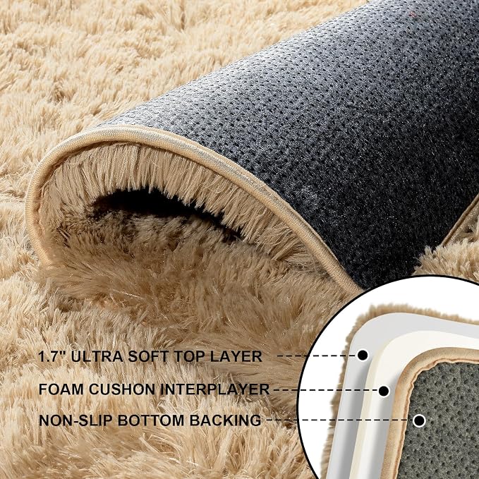 Area Rugs 9x12 Living Room, Large Fluffy Rugs - Image 4