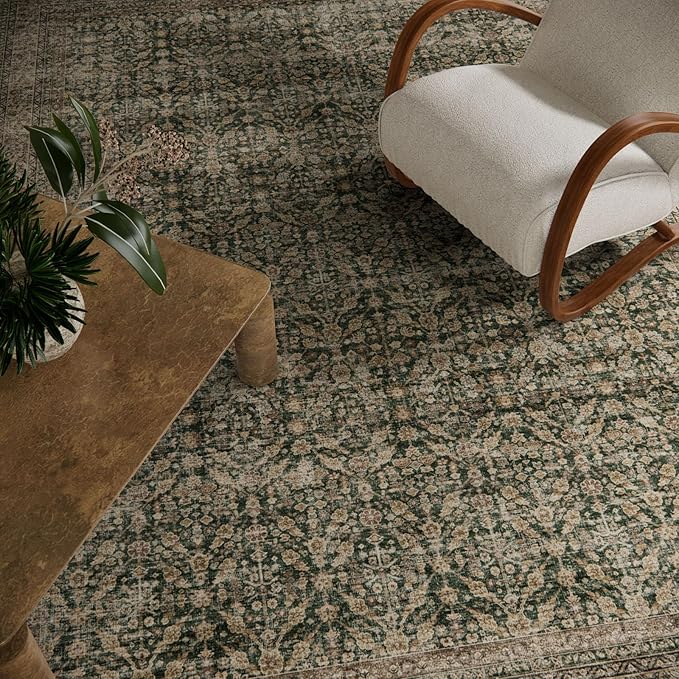 Machine Washable Rugs for Living Room: 9x12 Area Rugs Boho Vintage Rugs Stain - Image 4