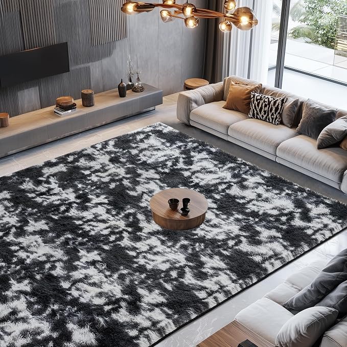 Litanika 5x8 Fluffy Shag Faux Fur Area Rug - Image 5