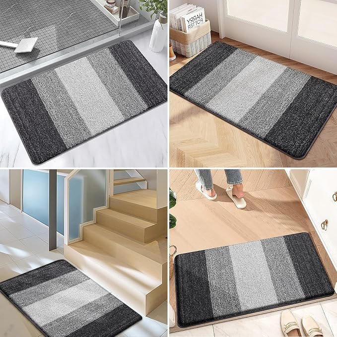 Kitinjoy Indoor Outdoor Door Mat, 70x32 Non-Slip Absorbent Dirt Trapper - Image 6