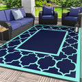 GENIMO 5 ' x 8 ' Outdoor Rug for Patio, Waterproof Indoor Outdoor Plastic Straw by GENIMO