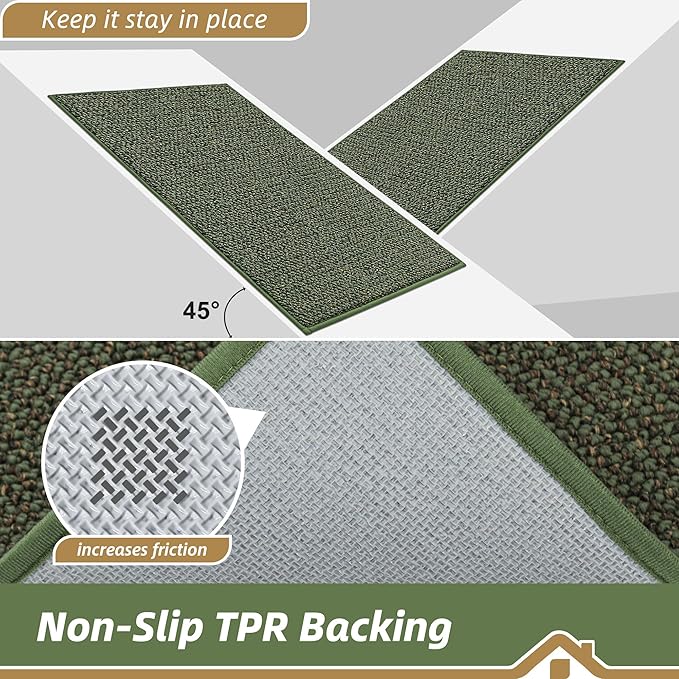 BEQHAUSE Dirt Trapper Door Mat 32" x 72", Non-Slip Washable Doormats Entrance - Image 6