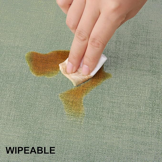 Faux Leather Heat Resistant Placemats 4 Packs, Waterproof Wipeable Dining PU - Image 5