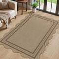 Modern Easy Jute 3x5 Outdoor Patio Rug, Washable Rugs by LORWER