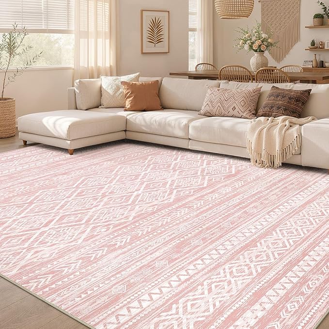Nakagishi Area Rug Living Room Rugs: 7x9 Large Soft Machine Washable Boho - Image 7