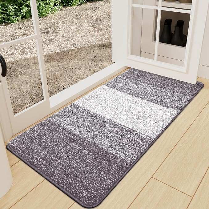 Kitinjoy Indoor Outdoor Door Mat, 71x24 Non-Slip Absorbent Dirt Trapper by Kitinjoy