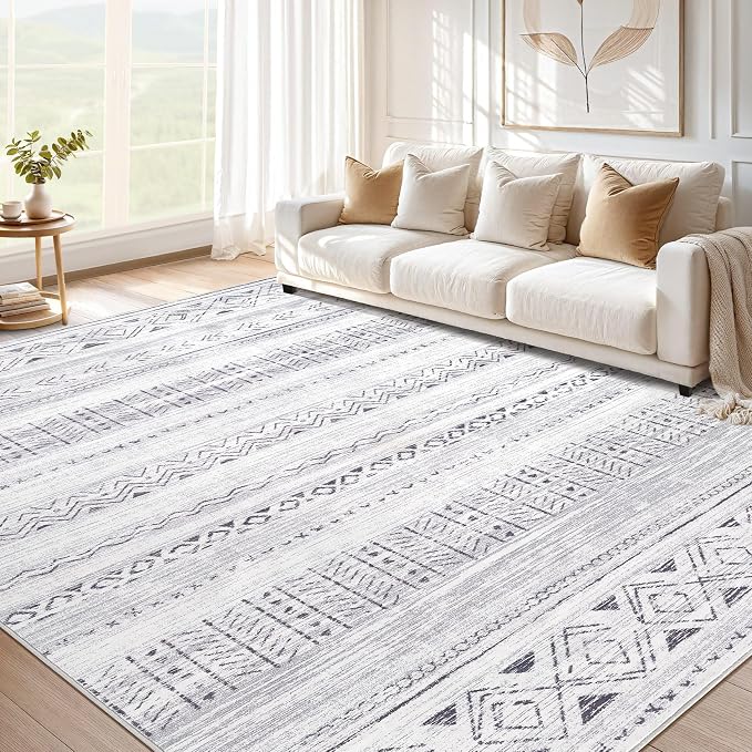 cotiled 10x12 Area Rugs Living Room Rug: Washable Boho Rugs by COTILED