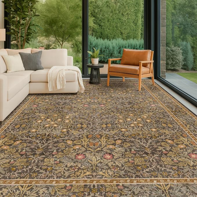 Hazo Haus Washable Living Room Rug 10x12 by HazoHaus