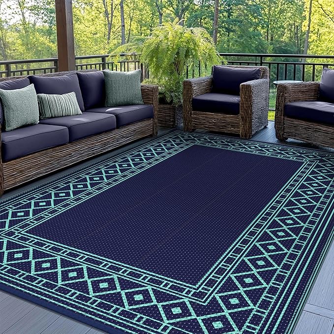 GENIMO Outdoor Rug Waterproof 5'x8' by GENIMO