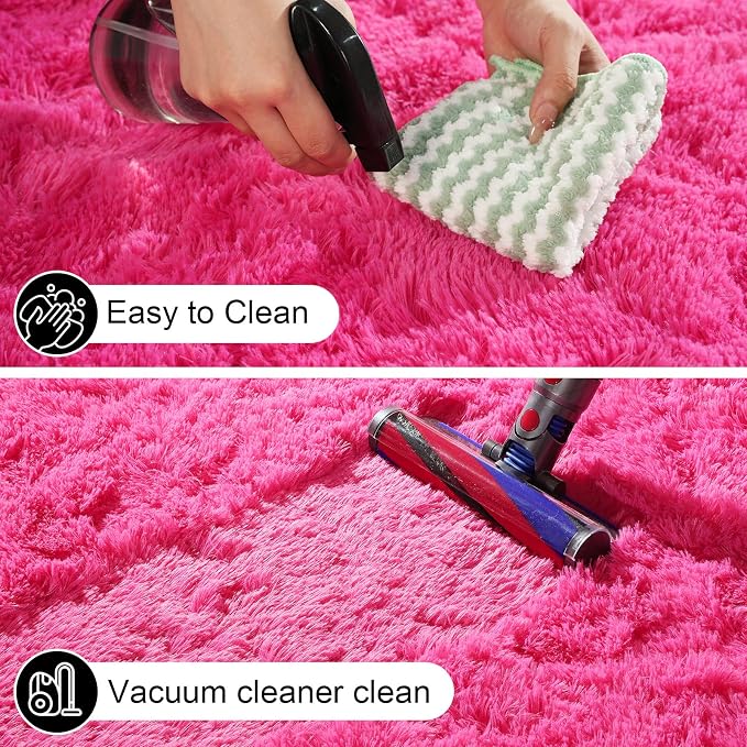 2x3 Rugs for Bedroom, Fluffy Area Rugs for Living Room, Small Fuzzy Shag Soft - Image 4