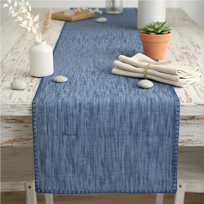 Textured Table Runner 90 inches Long by OveeshaHomeDecor