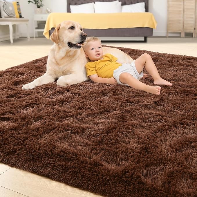 Tepook Area Rugs 9x12 for Living Room, Super Soft Fluffy Rugs for Bedroom - Image 4