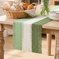 Artoid Mode Sage Beige Green Farmhouse Rustic Table Runner 12x90 Inch | Holiday by ArtoidMode