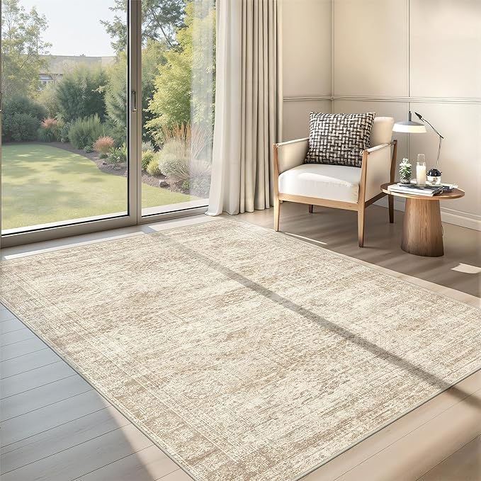 Area Rugs 4x6 for Living Room, Non-Slip Backing Small Kids Rugs for Bedroom by Restydon