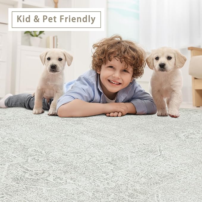 Srugn Washable Rugs 8x10 Area Rugs - Image 6