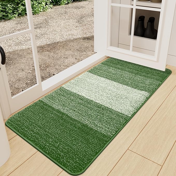 Kitinjoy Indoor Outdoor Door Mat, 47x24 Non-Slip Absorbent Dirt Trapper by Kitinjoy